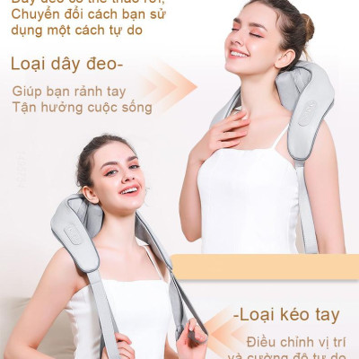 WISEZEN Máy massage vai gáy – Hai chế độ, hai tốc độ, thư giãn cho cả gia đình.