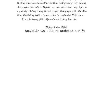 Người xưa giữ nước (Kể chuyện bảo vệ biên cương, biển đảo) - bản in 2024