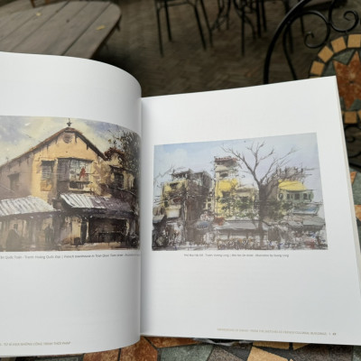 (Bìa cứng - In màu toàn bộ) ẤN TƯỢNG HÀ NỘI - Từ kí hoạ những công trình thời Pháp  – Nhiều Tác Giả - Nxb Kim Đồng