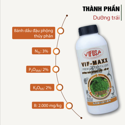 VIF-MAXX - Phân bón dưỡng trái chai 1 lít