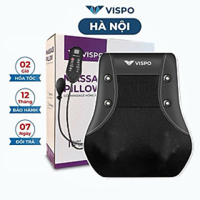 ￼Gối Massage Cổ Vai Gáy, lưng Hồng Ngoại 20 Bi Cao Cấp -Chính Hãng