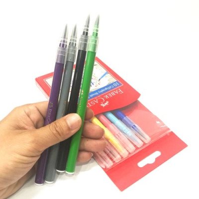 Faber-Castell - Viết Thư Pháp Calligraphy Đầu Cọ - 10 Màu - 551310
