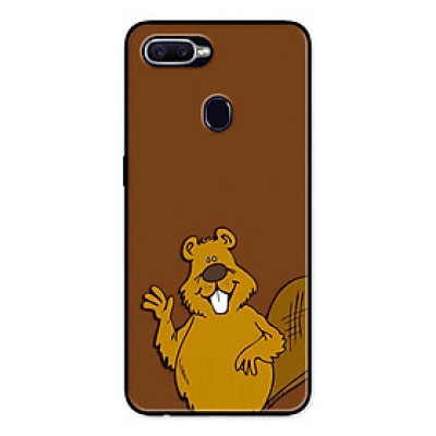 Ốp Lưng in cho Oppo A5s Mẫu Hải Ly Xin Chào - Hàng Chính Hãng