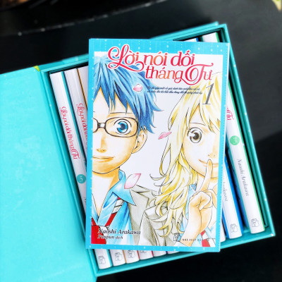 Boxset Lời Nói Dối Tháng Tư - Tặng Kèm 2 Card Nhựa Hình Nhân Vật (Bộ 12 Tập)