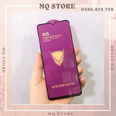 Kinh cường lực full màn hình OG tím cao cấp dàn cho Xiaomi Redmi 10C /12C( hàng chính hãng)