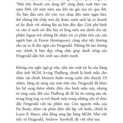 Sách - Văn Học Kinh Điển - Nhà Tài Phiệt Cuối Cùng