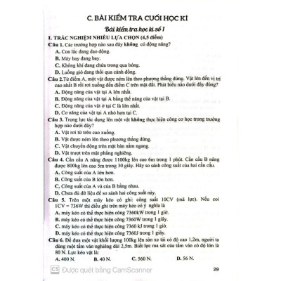 Đề kiểm tra đánh giá Vật Lí 9 (Khoa Học Tự Nhiên) (Theo CT GDPT mới- Bám sát SGK KNTT với cuộc sống) (HA-MK)