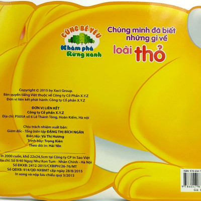 Cùng Bé Yêu Khám Phá Rừng Xanh - Chúng Mình Đã Biết Gì Về Loài Thỏ