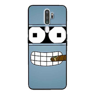 Ốp Lưng in cho Oppo A9 2020 Mẫu Robot Hút Thuốc - Hàng Chính Hãng