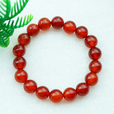 Vòng tay mã não đỏ tự nhiên 10 mm