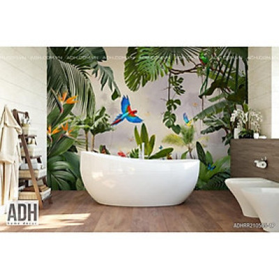 Tranh dán tường cây lá tropical