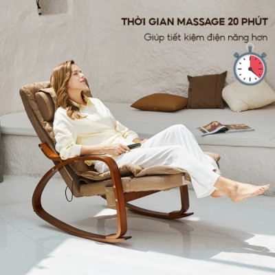 Ghế Massage Toàn Thân Nikio NK-155 - Kỹ Thuật Mát Xa Shiatsu Nhật Bản, Xoa Bóp Chuyên Sâu, Công Nghệ Rung Tần Số Cao Kết Hợp Nhiệt Hồng Ngoại Tân Tiến - Ghế Bập Bênh Thư Giãn, Giảm Stress Tại Nhà - Cải Thiện Sức Khỏe Và Chất Lượng Giấc Ngủ