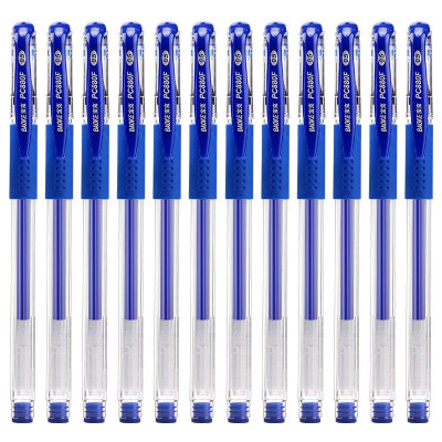 (Hộp 12 Cây)Bút Gel Ngòi 0.5mm ,4 Mực Đen /Xanh/Đỏ/Tím -BAOKE/PC880