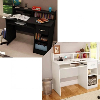 Bàn máy tính tại nhà bằng gỗ thiết kế nhỏ gọn SMLIFE Domoto