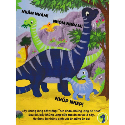 Sách Âm Thanh - 8 Âm Thanh Vui Nhộn - Những Chú Khủng Long Vui Vẻ - Tân Việt Books