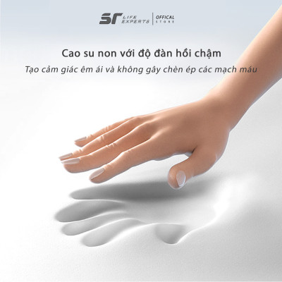 Gối Kê Đầu Massage Túi Khí Kéo Dãn, Tích Hợp Chườm Nóng Công Thái Học, Giảm Đau Mỏi Cổ Vai Gáy - Sairui