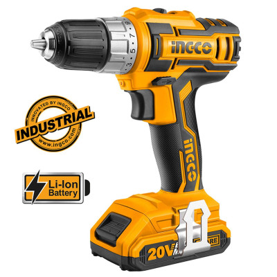 BỘ MÁY KHOAN VẶN VÍT VÀ MÁY KHOAN BÊ TÔNG 20V INGCO CKLI2008 - HÀNG CHÍNH HÃNG