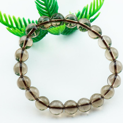 Vòng Tay Đá Thạch Anh Khói Smoky Quartz Tự Nhiên 8mm 21 hạt