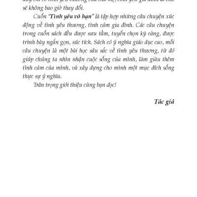 Bài Học Cuộc Sống - Tình Yêu Vô Hạn