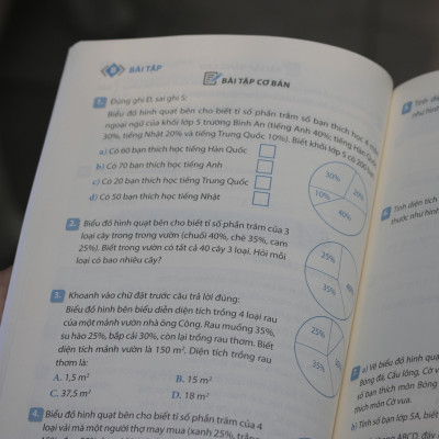 Sách: Combo 5 Cuốn Sách Toán Từ Cơ Bản Đến Nâng Cao Dành Cho Học Sinh Lớp 5