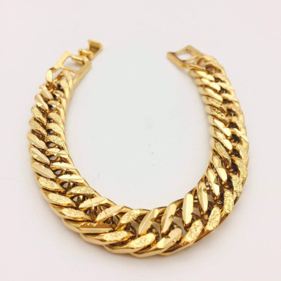 Vòng Tay Nam Xích Nam Tính Mạ Vàng 18K + TẶNG LÁ BỒ ĐỀ MAY MẮN TÀI LỘC ĐỂ VÍ ĐIỆN THOẠI