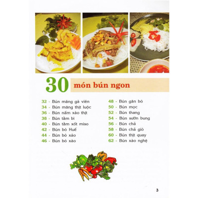 Sách - 30 Món Bún Ngon - Quỳnh Hương - Việt Thư