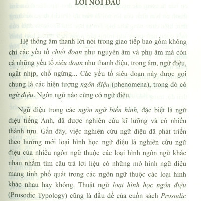 Các Mô Hình Ngữ Điệu Tiếng Việt Theo Mục Đích Giao Tiếp (Sách chuyên khảo)