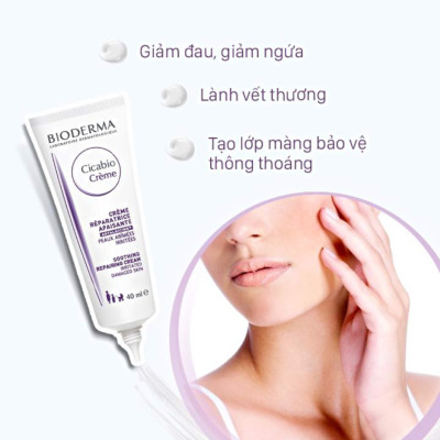 Kem dưỡng phục hồi Bioderma cicabio crème 40mL 