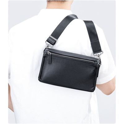 Túi đeo chéo nam nhỏ - Clutch da bò đa năng BHM6084