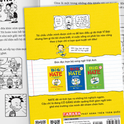 Truyện tranh Big Nate: In a Class By Himself - Thánh Nhọ - Bản Tiếng Việt.