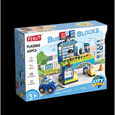 FEELO - 42005 - Lắp Ráp Đồn Cảnh Sát (63 Chi Tiết)