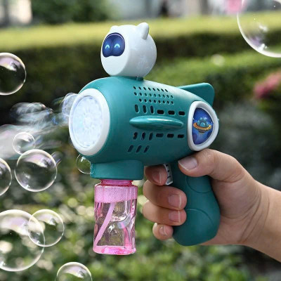 Đồ Chơi Bắn Bong Bóng Phi Hành Gia 15 Nòng Kèm Lọ Xà Phòng