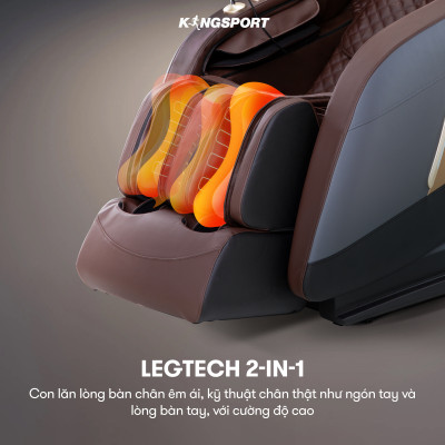 CHỈ GIAO MIỀN BẮC | Ghế massage KINGSPORT G80 cao cấp con lăn 3D với 12 bài tập, công nghệ lọc khí Ion âm, túi khí massage chân cao