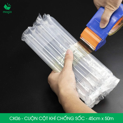 Cuộn cột khí chống sốc - 45cm x 50m - Xốp hơi, đệm hơi đóng gói hàng dễ vỡ - CK06