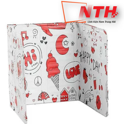 Tấm Chắn Dầu Mỡ Mẫu Hoa Văn Gấp Gọn