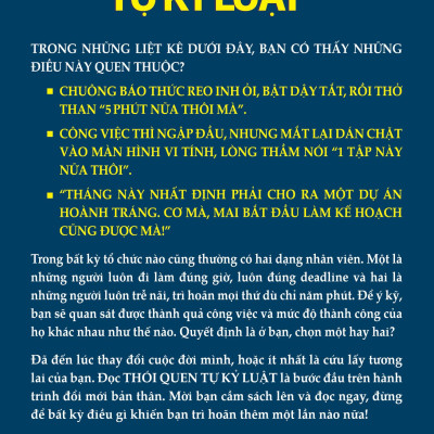 Thói Quen Tự Kỷ Luật - Tái Bản