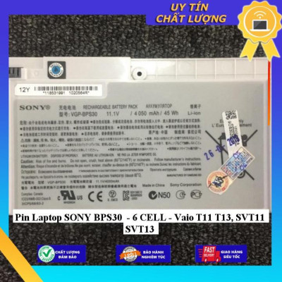Pin dùng cho Laptop SONY BPS30  Vaio T11 T13 SVT11 SVT13 - Hàng Nhập Khẩu New Seal