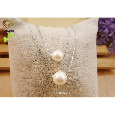 Dây chuyền bạc Ý 925 Huệ Ngân - Hạt xinh 2 tầng PP1205 ZH