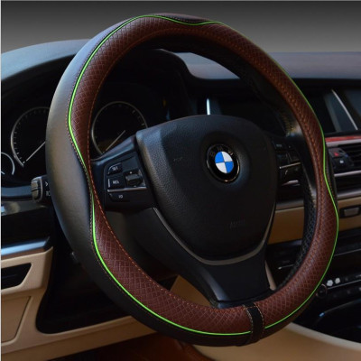Bọc vô lăng da cao cấp size 37cm cho xe ô tô 4 5 7 chỗ,chất liệu da êm mềm, chống trơn trượt khi dùng,lót cao su