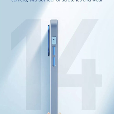 Ốp Wiwu Ultra Thin Frosted phone case UTFC-103 Cho Iphone 14 được làm bằng PC mờ, thiết kế trong suốt, chống oxy hóa, không dễ ố vàng - Hàng Chính Hãng