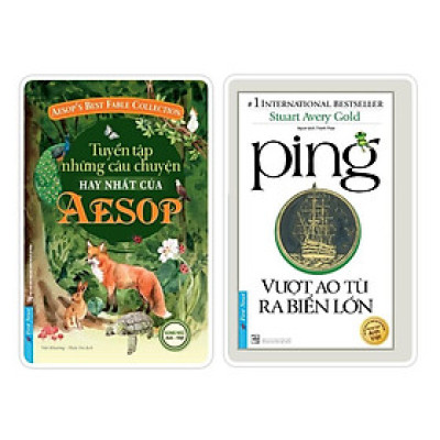 Sách - Combo Tuyển Tập Những Câu Chuyện Hay Nhất Của Aesop + Ping Vượt Ao Tù Ra Biển Lớn (Sách Song Ngữ) - First News