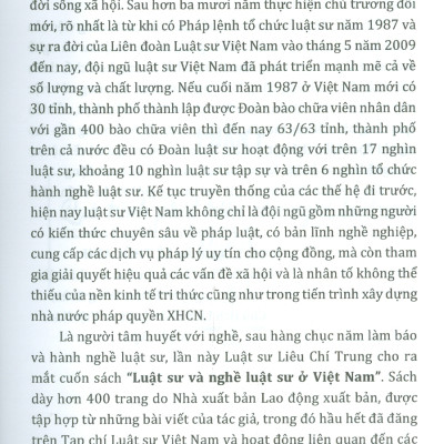 Luật Sư Và Nghề Luật Sư Ở Việt Nam