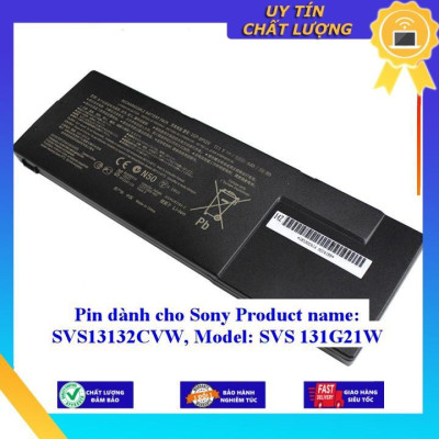 Pin dùng cho Sony Product name: SVS13132CVW Model: SVS 131G21W - Hàng Nhập Khẩu New Seal