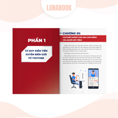 Combo 2 cuốn sách: Kinh nghiệm thực chiến kiếm tiền xuyên biên giới từ Youtube và Công cụ AI để sản xuất content tự động