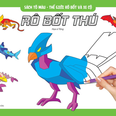 Bộ Sách Tô Màu - Thế Giới Rô Bốt Và Xe Cộ (Bộ 6 Cuốn) (Tái Bản 2022)