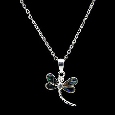 Dây Chuyền Nữ Bạc Hiểu Minh DMD429 Chuồn Chuồn Khảm Trai