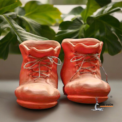 Chậu Hình Chiếc Giày - Chậu  Đất Nung Trồng Cây Size 15cm