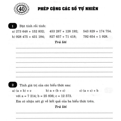 Sách - Vở Bài Tập Nâng Cao Toán 4 - Tập 2 (Bám Sát SGK Chân Trời Sáng Tạo)