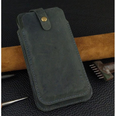 Bao da để 2 điện thoại cho Iphone 12 pro max, 13 pro max, 14 pro max da bò thật