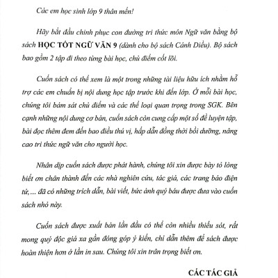 Học Tốt Ngữ Văn 9 - Tập 1 (Cánh Diều)
